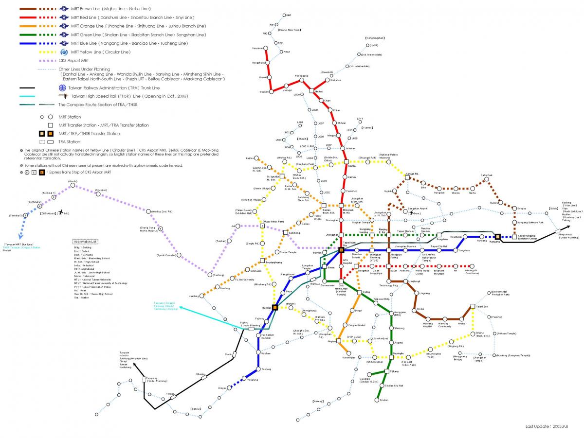 تایپه راه آهن نقشه