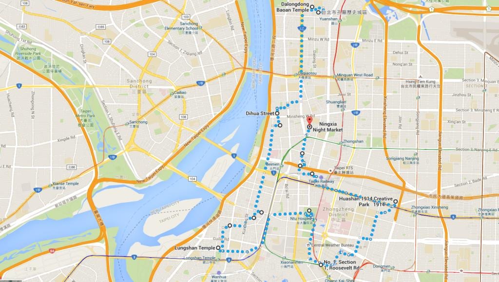 تایپه ubike نقشه