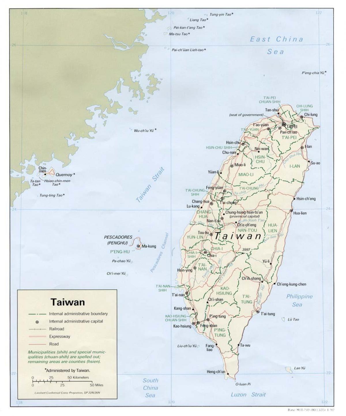 نقشه xinbei تایوان