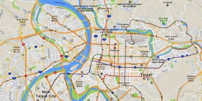 تایپه دوچرخه سواری map