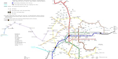 نقشه تایپه hsr ایستگاه