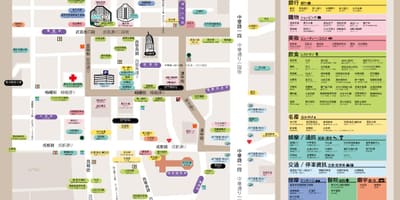 Ximending خرید نقشه منطقه