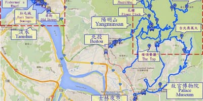 نقشه beitou تایوان