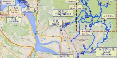 نقشه beitou تایوان