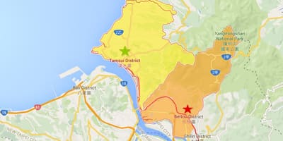 نقشه tamsui
