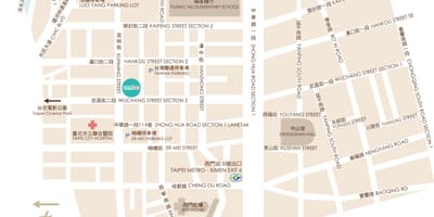 Ximending تایپه نقشه